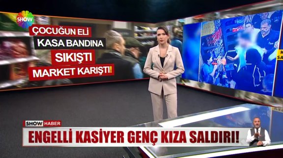 Öfkeli müşteri kasiyere saldırdı!