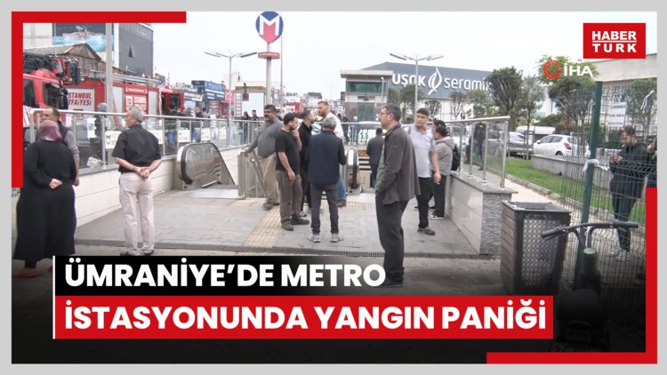 Ümraniye'de metro istasyonunda yangın paniği: Seferler aksadı, duraklarda yoğunluk oluştu
