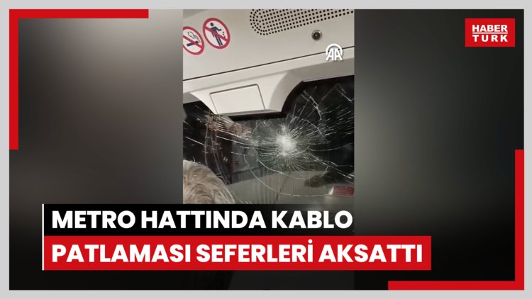 Üsküdar-Sultanbeyli Metro Hattı'nda kabloların patlaması nedeniyle seferler aksadı