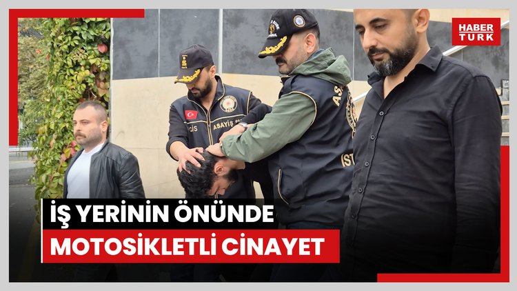 İş yerinin önünde motosikletli cinayet