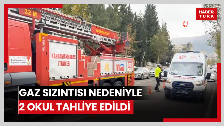 Gaz sızıntısı nedeniyle 2 okul tahliye edildi