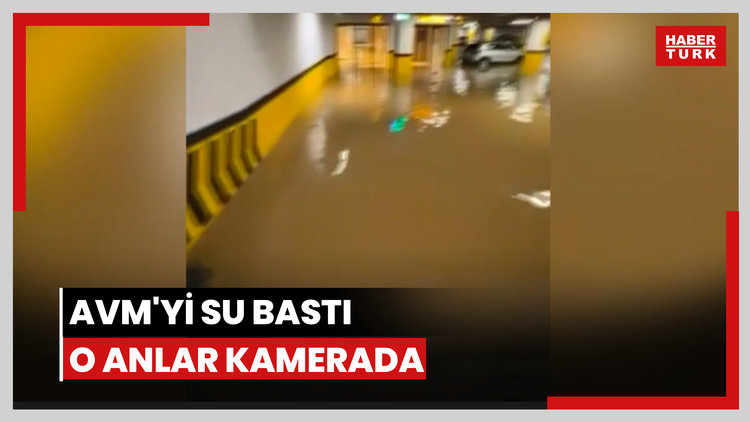 AVM'yi su bastı