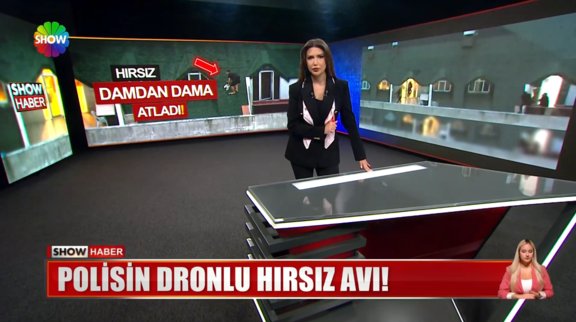 Polisin dronlu hırsız avı!