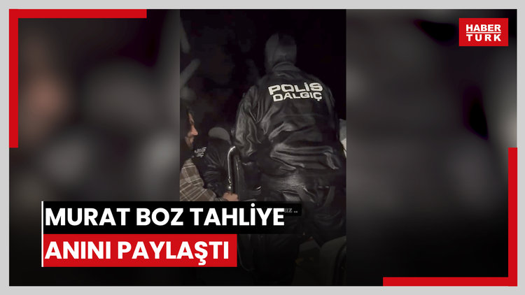 Murat Boz tahliye anını paylaştı