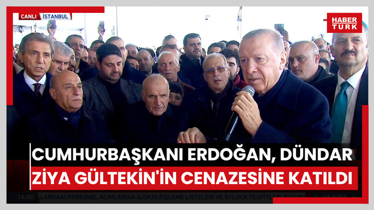 Cumhurbaşkanı Erdoğan, Dündar Ziya Gültekin'in cenazesine katıldı