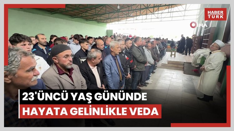 23'üncü yaş gününde hayata gelinlikle veda
