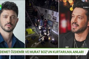 Murat Boz, yağmurda stüdyoda mahsur kaldı!
