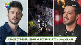 Murat Boz, yağmurda stüdyoda mahsur kaldı!