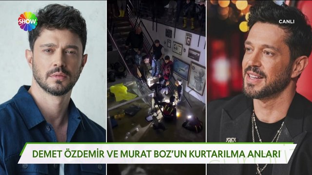 Murat Boz, yağmurda stüdyoda mahsur kaldı!