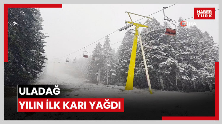 Uladağ yılın ilk karı yağdı