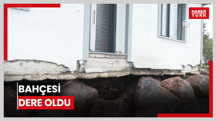 Bahçesi dere oldu