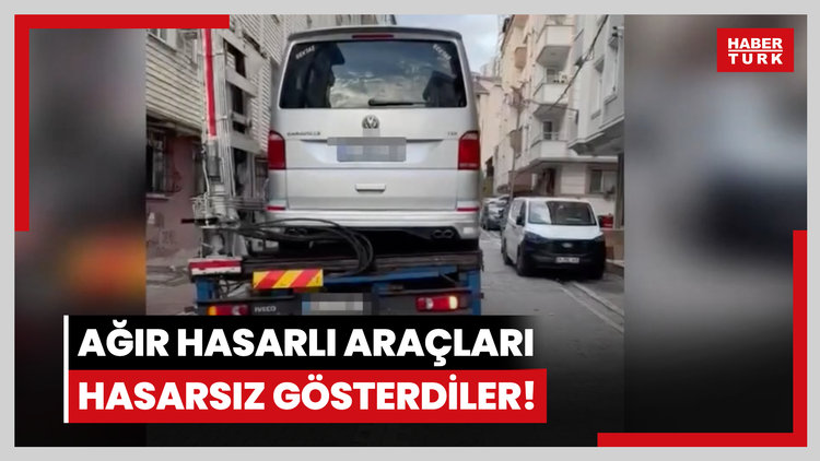 Ağır hasarlı araçları hasarsız gösterdiler!