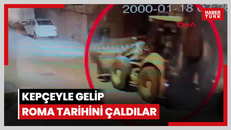 Kepçeyle gelip Roma tarihini çaldılar