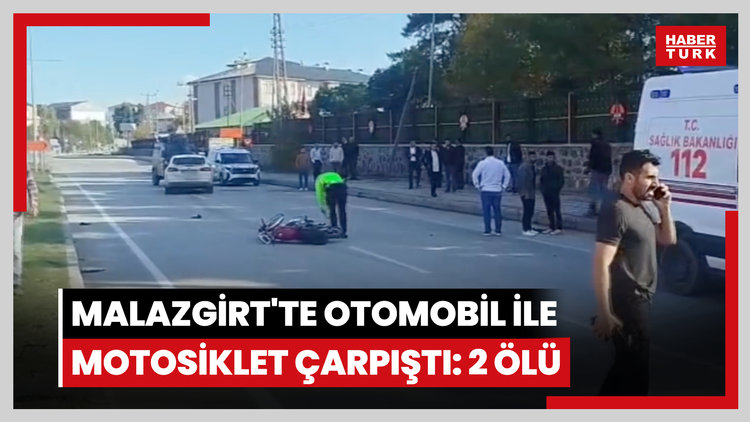 Malazgirt'te otomobil ile motosiklet çarpıştı: 2 ölü