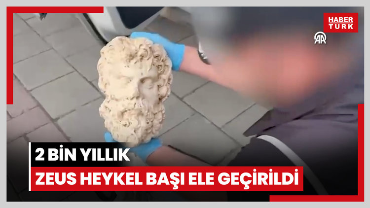2 bin yıllık Zeus heykel başı ele geçirildi