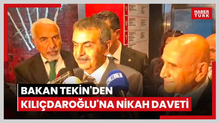 Bakan Tekin'den Kılıçdaroğlu'na nikah daveti