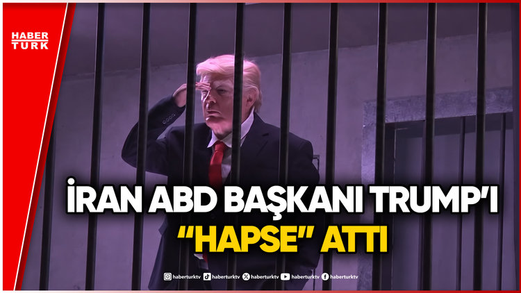 İran'dan ABD'ye Görsel Mesaj: Başkent Tahran'da Trump'ı "Hapse" Attılar