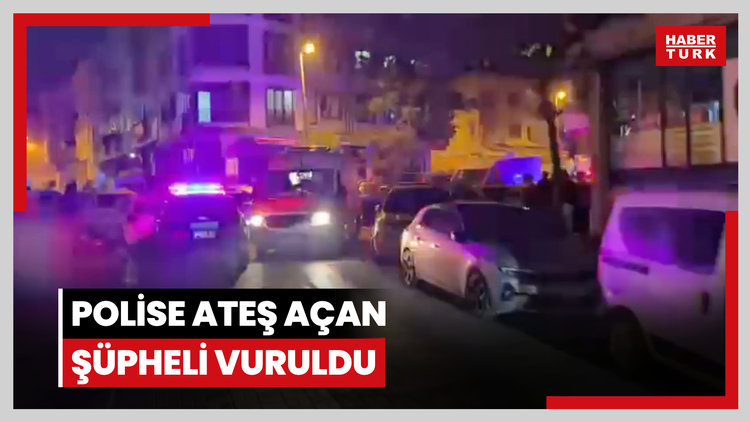 Polise ateş açan şüpheli vuruldu