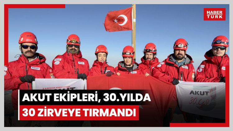 AKUT ekipleri, 30.yılda 30 zirveye tırmandı
