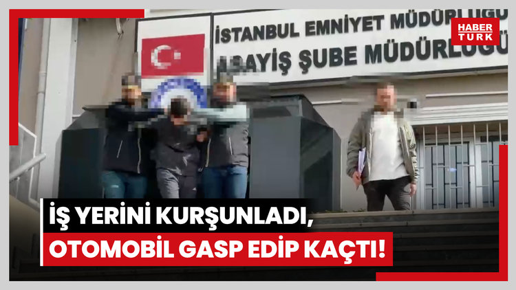 İş yerini kurşunladı, otomobil gasp edip kaçtı!