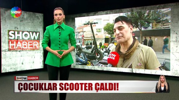 Çocuklar scooter çaldı!