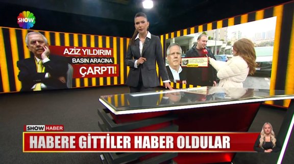 Aziz Yıldırım basın aracına çarptı!