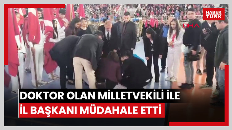 Törende fenalaşan öğrenciye doktor olan milletvekili ile il başkanı müdahale etti